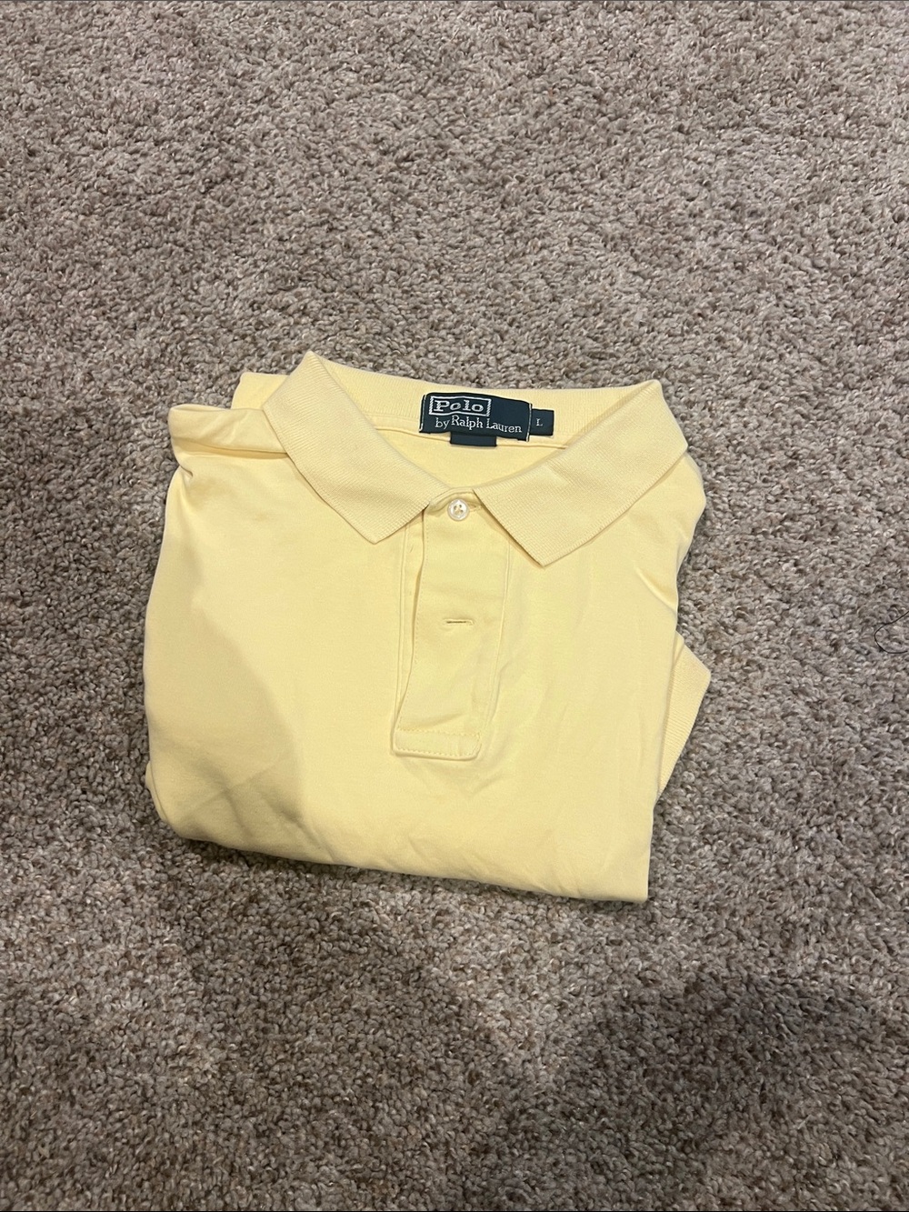 Polo by Ralph Lauren Men’s Pale Yellow Short-Sleeve Polo